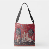 Lady and Unicorn Medieval Tapestry Sight Crossbody Tas (Voorkant)
