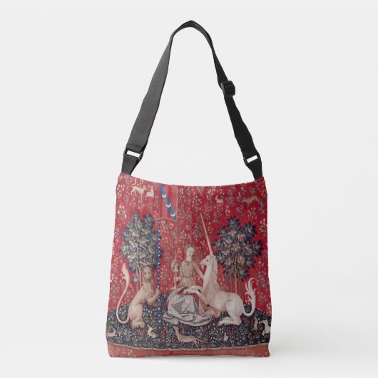 Lady and Unicorn Medieval Tapestry Sight Crossbody Tas (Voorkant)