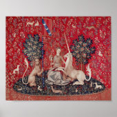 Lady and Unicorn Medieval Tapestry Sight Poster (Voorkant)