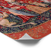 Lady and Unicorn Medieval Tapestry Smell Poster (Hoek)