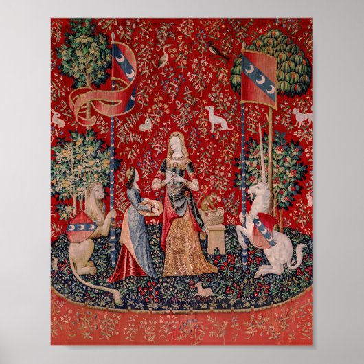 Lady and Unicorn Medieval Tapestry Smell Poster (Voorkant)