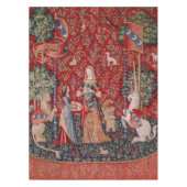 Lady and Unicorn Medieval Tapestry Smell Tafelkleed (Voorkant)