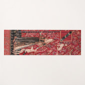 Lady and Unicorn Medieval Tapestry Touch Yogamat (Voorkant (horizontaal))