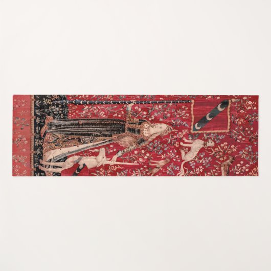 Lady and Unicorn Medieval Tapestry Touch Yogamat (Voorkant (horizontaal))