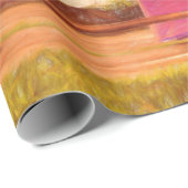 Lady  Antiek Oud Paarse Roze Pastel Cadeaupapier (Rol Hoek)