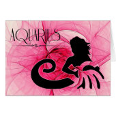 Lady Aquarius Zodiac Blank (Voorkant Horizontaal)