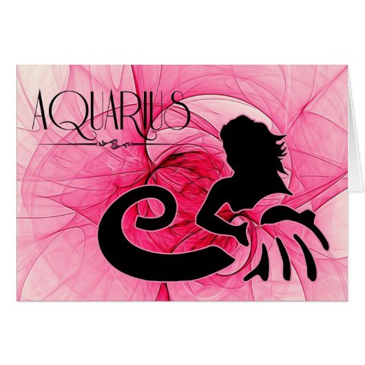 Lady Aquarius Zodiac Blank (Voorkant Horizontaal)