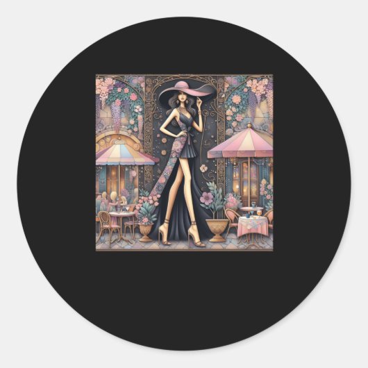 Lady Art # 4 Sticker (Voorkant)