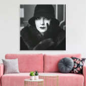 Lady Art Deco, by Natasha Us   Canvas Afdruk (Insitu (Woonkamer))