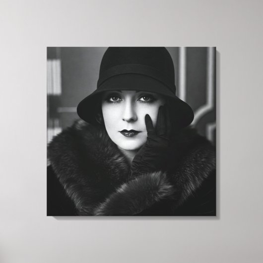 Lady Art Deco, door Natasha Us Canvas Afdruk (Voorkant)