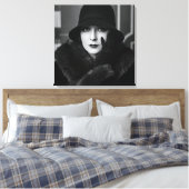 Lady Art Deco, door Natasha Us Canvas Afdruk (Insitu (Slaapkamer))