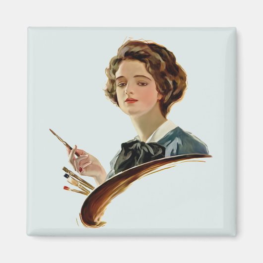 Lady Artist Magneet (Voorkant)