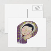 Lady Aslaap. Briefkaart (Voorkant / Achterkant)