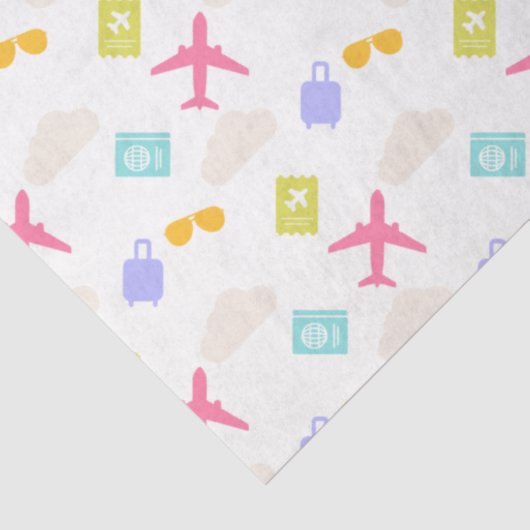 Lady Aviator Tissue Paper Tissuepapier (Detail)