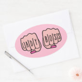 Lady baas ovale sticker (Envelop)