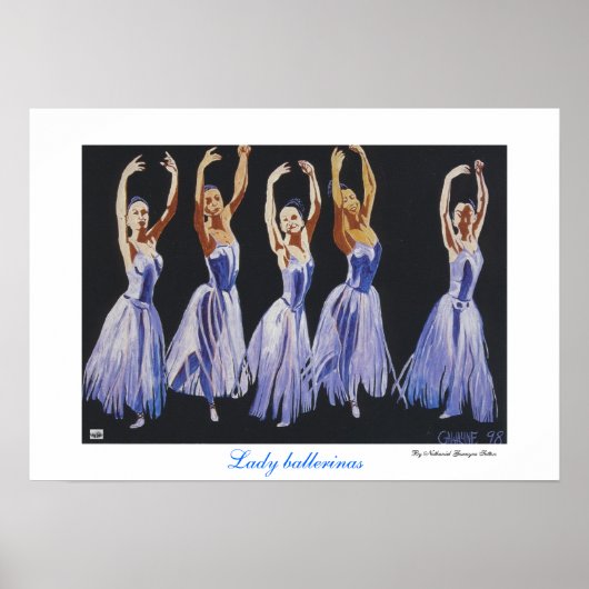 Lady ballerinas poster (Voorkant)
