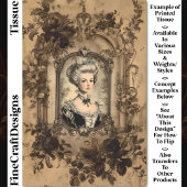  Lady Barok Lijst Sepia CW9R Decoupage Tissuepapier