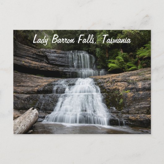 Lady Barron Herfsten Waterfall Tasmania Australië Briefkaart (Voorkant)