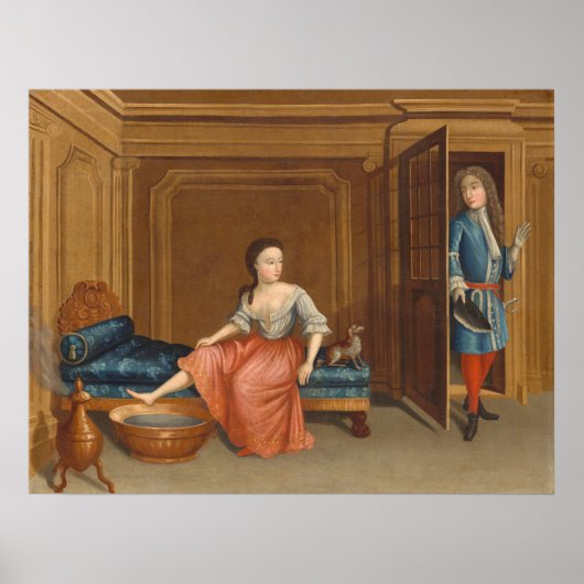 Lady & Bath - Gerardus Duyckinck Fine Art Poster (Voorkant)