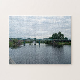Lady Bay Bridge over de rivier Trent, Nottingham Legpuzzel