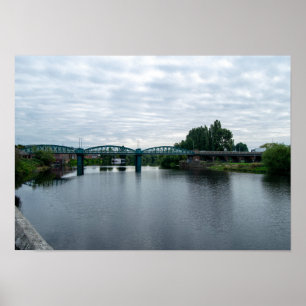 Lady Bay Bridge over de rivier Trent, Nottingham Poster