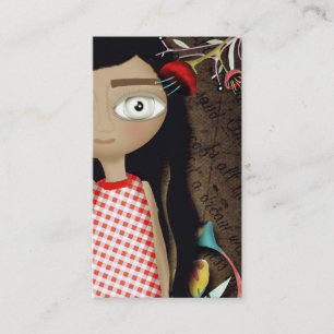 Lady Beauful Eye Hair Grunge Visitekaartje