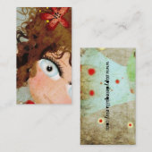 Lady Beauful Eye Hair Grunge Visitekaartje (Voorkant / Achterkant)