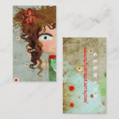 Lady Beauful Eye Hair Grunge Visitekaartje (Voorkant / Achterkant)