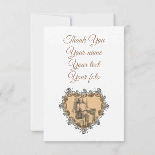 Lady Bedankkaart (Achterkant)