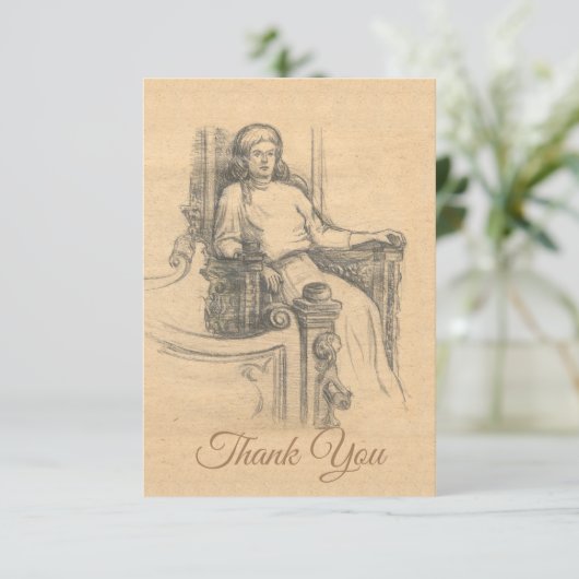 Lady Bedankkaart (Staand voorkant)