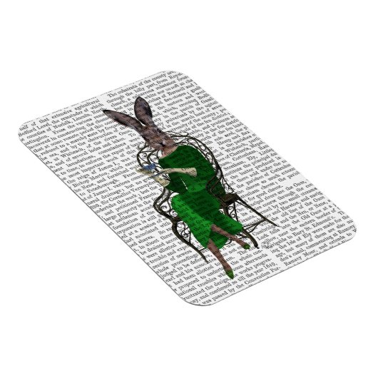 Lady Bella Rabbit met Tea 2 Magneet (Rechterzijde)