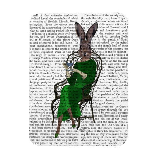 Lady Bella Rabbit met Tea 2 Magneet (Verticaal)