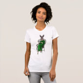 Lady Bella Rabbit met Tea 2 T-shirt (Voorkant volledig)