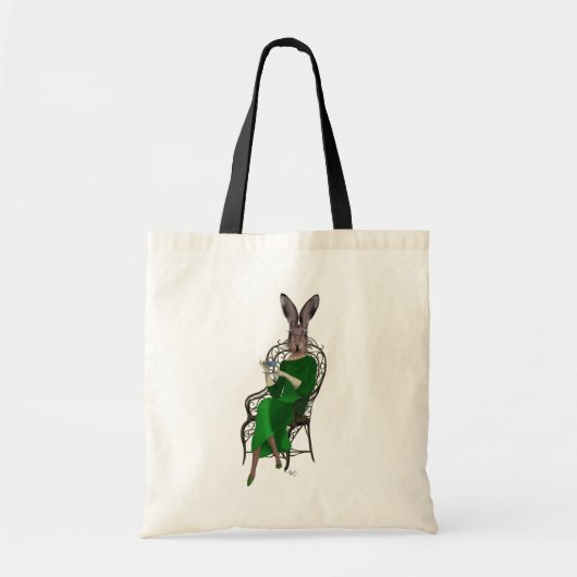Lady Bella Rabbit met Tea 2 Tote Bag (Voorkant)