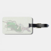 Lady Bella Rabbit met Tea 3 Bagagelabel (Achterkant horizontaal)