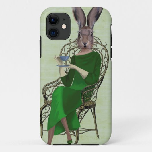 Lady Bella Rabbit met Tea 3 Case-Mate iPhone Case (Achterkant)