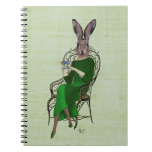 Lady Bella Rabbit met Tea 4 Notitieboek