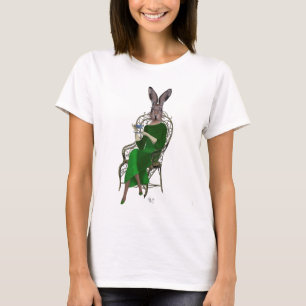 Lady Bella Rabbit met Tea 4 T-shirt