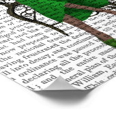 Lady Bella Rabbit met Tea Poster (Hoek)