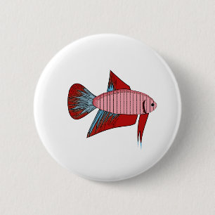 Lady Betta - Veiltail Ronde Button 5,7 Cm