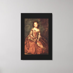 Lady Betty Hamilton', Sir_Portraits Canvas Afdruk