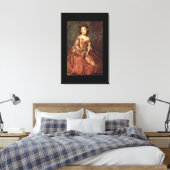 Lady Betty Hamilton', Sir_Portraits Canvas Afdruk (Insitu (Slaapkamer))
