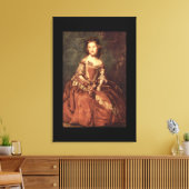 Lady Betty Hamilton', Sir_Portraits Canvas Afdruk (Insitu (Woonkamer))