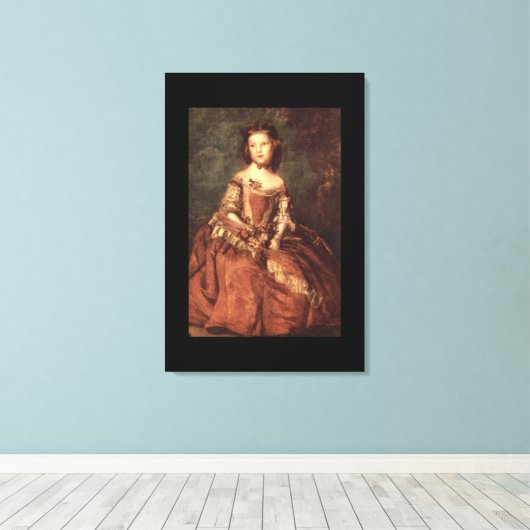 Lady Betty Hamilton', Sir_Portraits Canvas Afdruk (Insitu (Houten vloer))