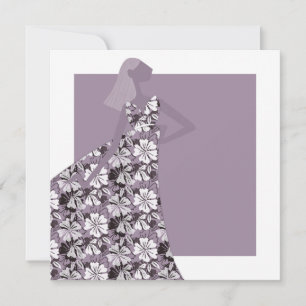 Lady Bianca Bloom Glamour Mode Kunstkaart Kaart