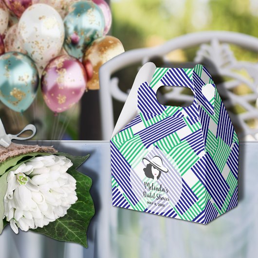 Lady Big Hoed Derby Bruiloft Feestelijke Piramidev Bedankdoosjes