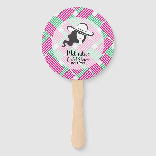 Lady Big Pet Derby Theme Vrijgezellenfeest Handwaaier (Achterkant)