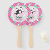 Lady Big Pet Derby Theme Vrijgezellenfeest Handwaaier (Voorkant en achterkant)