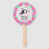 Lady Big Pet Derby Theme Vrijgezellenfeest Handwaaier (Voorkant)