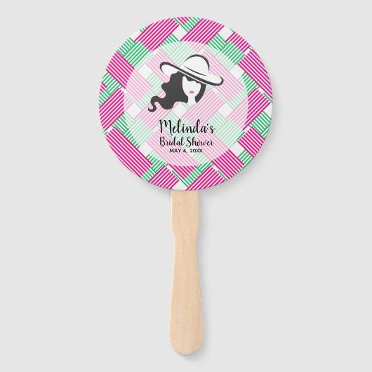 Lady Big Pet Derby Theme Vrijgezellenfeest Handwaaier (Voorkant)